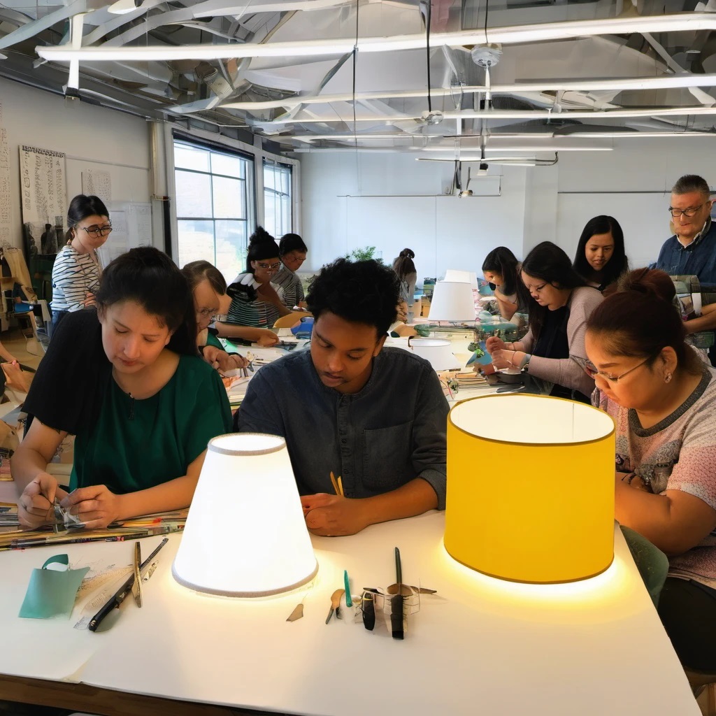 Lampshade upcycling workshop